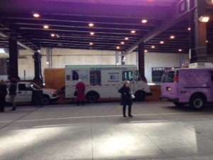 Food trucks at Harris Theater for 