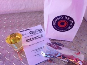 Lunch from Bombay Wraps at 